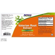 Now Foods Valerian Root Extract Хранителна добавка за растителна валериана, с успокояващи и спазмолитични свойства 60ml