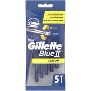 Gillette Blue II Slalom Men\'s Disposable Razors 5 бр