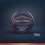 Gillette King C Soft Beard Balm Мъжки омекотяващ балсам за нежни бради 100ml
