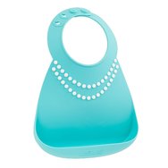 MakeMyDay Baby Bib Код 70100, 1 бр - Tiffany Blue W/Pearls