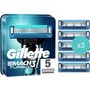 Σετ Gillette Mach3 Turbo Replacement Razors Ανταλλακτικές Κεφαλές 3 Λεπίδων 15 Τεμάχια (3x5 Τεμάχια)