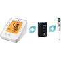 Σετ Powerpharm Electronic Blood Pressure Monitor Κωδ YE660D 1 Τεμάχιο & Δώρο Creative Medical Fingertip Oximeter 1 Τεμάχιο & Δώρο Dr. Frei Digital Thermometer Κωδ T-10, 1 Τεμάχιο