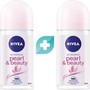 Σετ Nivea Pearl & Beauty Anti Perspirant Roll on Deo Γυναικείο Αποσμητικό για 48ωρη Προστασία & Απαλή Περιποίηση Χωρίς Αιθυλική Αλκοόλη 100ml (2x50ml)