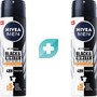 Σετ Nivea Men Black & White Invisible Ultimate Impact 48h Protection Anti-Perspirant Spray Ανδρικό Αποσμητικό Spray 48ωρης Προστασίας Κατά των Λευκών Σημαδιών 300ml (2x150ml)
