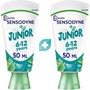 Σετ Sensodyne Junior Pronamel 6-12y Toothpaste Παιδική Οδοντόκρεμα για Ευαίσθητα Δόντια για 24ώρη Προστασία από την Τερηδόνα & Γεύση Μέντας 100ml (2x50ml)