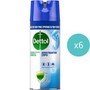 Σετ Dettol All In One Crisp Linen Spray Απολυμαντικό Σπρέι για Σκληρές & Μαλακές Επιφάνειες 2.400ml (400mlx6)