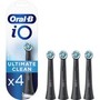 Oral-B iO Ultimate Clean Black Ανταλλακτικές Κεφαλές Βουρτσίσματος σε Μαύρο Χρώμα, για Επαγγελματικό Καθαρισμό 4 Τεμάχια