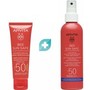 Σετ Apivita Bee Sun Safe Anti-Spot & Anti-Age Defence Face Cream Spf50 Tinted 50ml & Hydra Melting Ultra-Light Face - Body Spray Spf50, 200ml