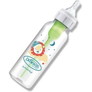 Dr. Brown\'s Natural Flow Options+ Anti-Colic Пластмасова бебешка бутилка с тясно гърло 0м+, 250мл, Ref SB81105