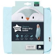 Tommee Tippee Splashtime Hug n Dry Towel 6-48m Код CBA1017, 1 бр - Percy the Penguin