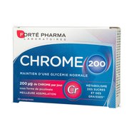 Forte Pharma Chrome 200 Συμπλήρωμα Διατροφής με Χρώμιο, Συμβάλει στην Αύξηση του Μεταβολισμού & στη Μείωση της Όρεξης 30tabs