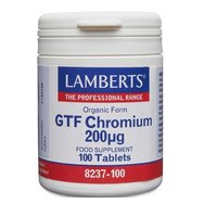 Lamberts GTF Chromium Συμπλήρωμα Διατροφής με Χρώμιο 200 mcg 100tabs