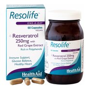 Health Aid Resolife - Ρεσβερατρόλη Αντιοξειδωτική και Αντιφλεγμονώδη Δράση 250mg 60tabs