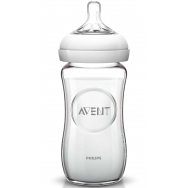 Avent Natural Γυάλινο Μπιμπερό Χωρίς BPA 1m+  240ml SCF053/17