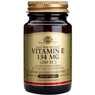 Solgar Vitamin E Συμπλήρωμα Διατροφής Φυσικής Πηγής Βιταμίνη Ε Πλούσια σε Αντιοξειδωτικά Natural  softgels