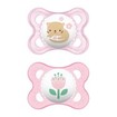 Mam Original Silicone Soother 2-6m 2 Τεμάχια, Κωδ 100S - Ροζ / Ροζ