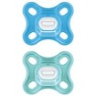 Mam Comfort Silicone Soother 0-2m 2 Τεμάχια, Κωδ 126S - Γαλάζιο / Βεραμάν