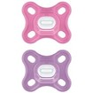 Mam Comfort Silicone Soother 0-2m 2 Τεμάχια, Κωδ 126S - Ροζ / Μωβ