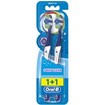 Oral-B Complete 5 Way Clean Medium Toothbrush 40mm Μπλε - Μπλε 2 Τεμάχια