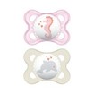 Mam Original Silicone Soother 2-6m 2 Τεμάχια, Κωδ 100S - Ροζ / Λευκό