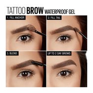 Maybelline Tattoo Brow Waterproof Gel 5ml - 05 Chocolate Brown Maybelline Tattoo Brow Waterproof Gel 5ml - 05 Chocolate Brown