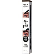 Nyx Fill & Fluff Eyebrow Pomade Pencil 0,2gr 1 парче - Ash Brown