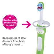 Mam Learn to Brush Set Soft Toothbrush 5m+ Зелени 2 части, Код 608