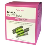 Vican Wise Beauty Black Detox Soap Детоксикиращ сапун за дълбоко почистване на кожата на лицето 125ml