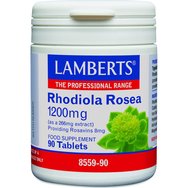 Lamberts Rhodiola Rosea Συπλήρωμα Διατροφής με Εκχύλισμα Golden root 1200mg 90tabs
