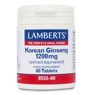 Lamberts Korean Ginseng 1200mg Συμπλήρωμα Διατροφής για Ενέργεια & Τόνωση του Οργανισμού 60tabs