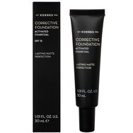Korres Corrective Foundation With Activated Charcoal Spf15, 30ml - Acf1