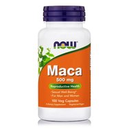 Now Foods Maca 500mg Хранителна добавка от растението Maca за енергия и повишаване на либидото 100 VegCaps