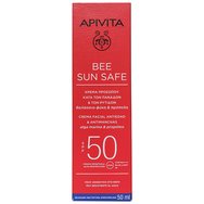 Apivita Bee Sun Safe Anti-Spot & Anti-Age Defence Face Cream With Marine Algae & Propolis Spf50, Velvet Texture 50ml