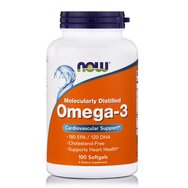 Now Foods Omega-3 1000mg Омега-3 мастни киселини Диетична добавка 100 Softgels
