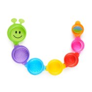 Munchkin Caterpillar Spillers Играчка за баня Caterpillar със 7 цветни чаши