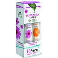 Power Health Echinacea Extra με Στέβια 24Effer.Tabs & Βιταμίνη C 500mg 20Effer.Tabs 1+1 Δώρο