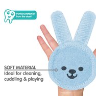 Mam Oral Care Rabbit Ръкавица за почистване на уста за бебета Код 611 от 0+ месеца 1 брой